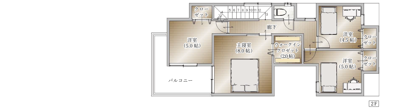 南武庫之荘モデルハウス2階